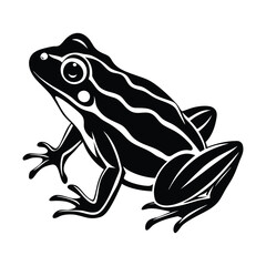 Frog silhouette vector