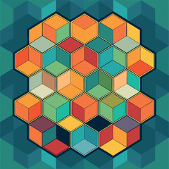 abstract background with cubes