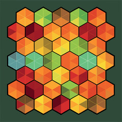 abstract background with colorful cubes