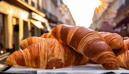 croissants and flavors of the streets of France 