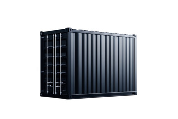 Industrial container isolated on transparent background.