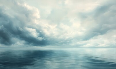 Clouds over calm Sea
