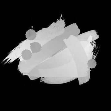 Paint Brush motion graphic in grayscale grey gradient colors. Background for text or other asset. Easy to tint or alter the color in most video editing software. Enhance video project with animation.