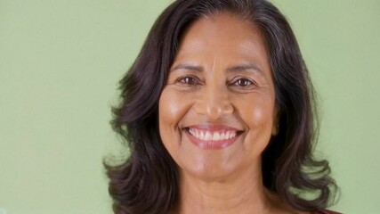 Portrait Of American Indian Woman Smiling