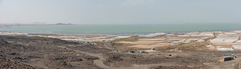 Salt Lake Afrera aka Lake Afdera or Giulietti or Egogi , Danakil Afar, Ethiopia