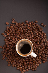 bean, shop, cafe, coffee cup, energy, liquid, photography, drink, brown, espresso, black coffee, freshness, caffeine, cup, background, roasted, black, beverage, texture