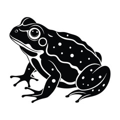 Toad silhouette vector