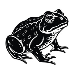 Toad silhouette vector