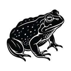 Toad silhouette vector