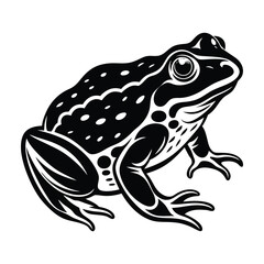 Toad silhouette vector