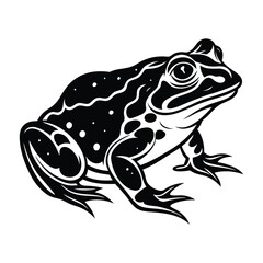 Toad silhouette vector