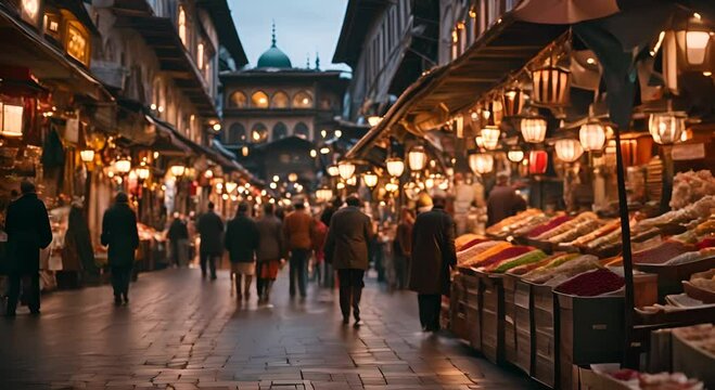 People at the Grand Bazaar.