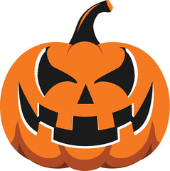 Fototapeta premium Halloween Pumpkin Vector Illustration Icon