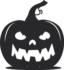 Naklejka premium Halloween Pumpkin Vector Illustration Icon