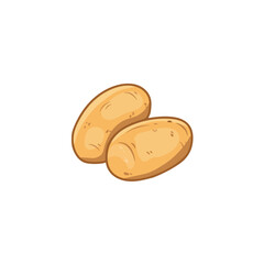 hand drawn potato in sketch style for packaging and prints. Potato doodle. Cartoon food. Vector illustration
