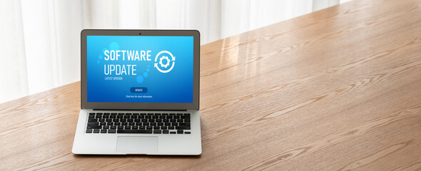 Software update on computer for modish version of device software upgrade