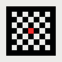 black and white checkers