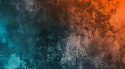 Fototapeta premium A black and orange background with a blue wave in the middle