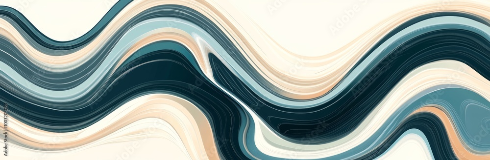 Poster the header is designed with colored curves in ash gray, silver, and dark slate gray. it can either b
