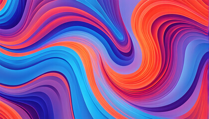 Vibrant Wave-Like Abstract Artwork