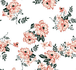 perfect pattern suitable for summer colors floral print
