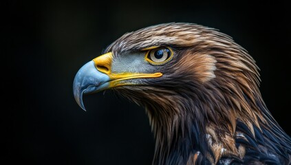 Obraz premium This is an abstract wallpaper featuring a bull eagle with a vivid background and an stock falcon in vivid colors.