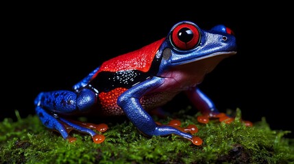 The frog in the aquarium HD 8K wallpaper stock photo