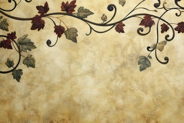 Victorian floral pattern shabby chic wallpaper