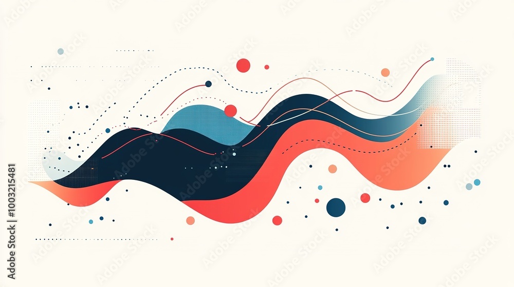 Poster a minimalist infographic showcasing data trends with simple line graphs and clean labels, designed f