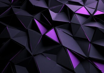 Obraz premium Triangles in 3D, abstract background. Wallpaper design.