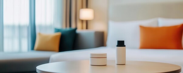 A luxury hotel room prepared for a corporate guest