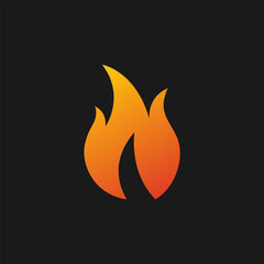 Fire flame icon. Burning symbol. Fireball sign. Fire icon. Vector