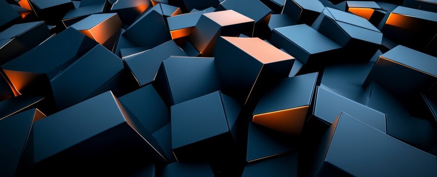 Wallpaper suitable for ultra wide monitors. 3D graphics background with a futuristic feel.