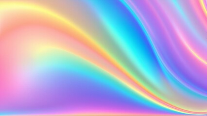 Obraz premium Holographic Iridescent Abstract Background with Gradient Pearl Design