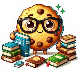Smart Cookie Character Illustration