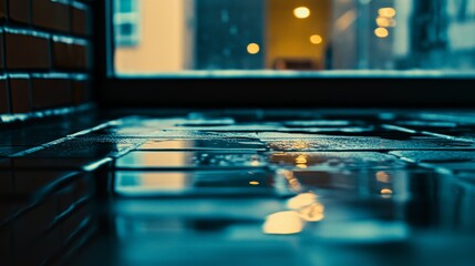 The rain on the window stock photograph is an HD 8K wallpaper
