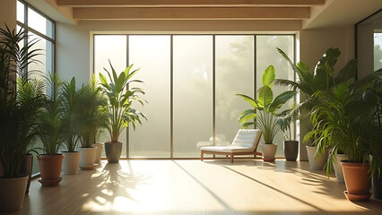 Green luxury interior