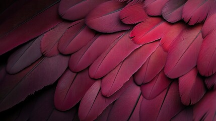Beautiful dark maroon color trends feather texture background 