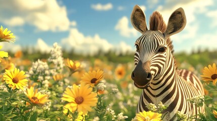 HD 8K wallpaper of zebra in the wild