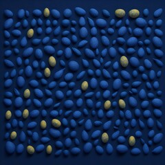 abstract background with blue eggs