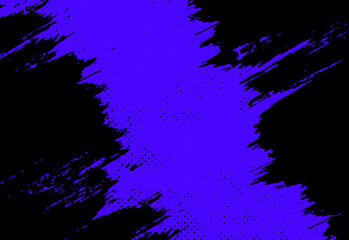 black paints on a black background strokes