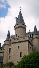 Obraz premium Medieval castle with tall towers