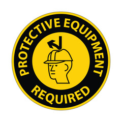 Safety Equipment Warning Sign for Construction Sites