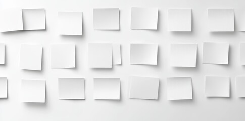 An above flat lay of random white planes geometrical background wallpaper