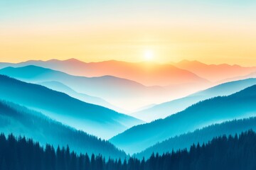 Top view of a mountain road in a forest of dark green leaves,