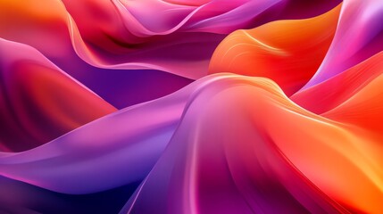 vibrant abstract wave pattern in shades of