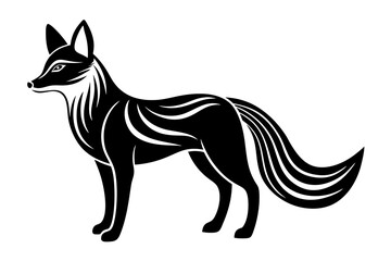 illustration of a fox vector art 