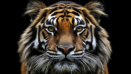 Fototapeta premium An stock-driven tiger wallpaper image background