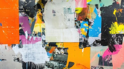 a creative collage of spray-painted walls showcases graffiti in various styles and colors, celebrating urban art and emphasizing the vibrancy of street culture in a dynamic composition