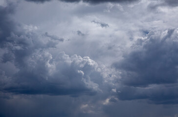 Cloudy sky before storm in Wild West